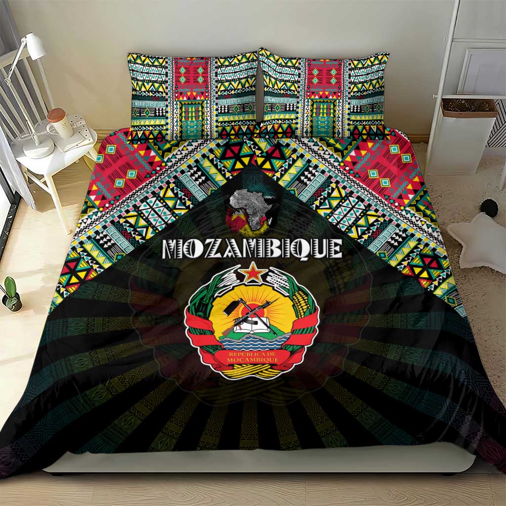 Mozambique Roots Bedding Set African Pride in Fingerprint and Tribal Colors DT02
