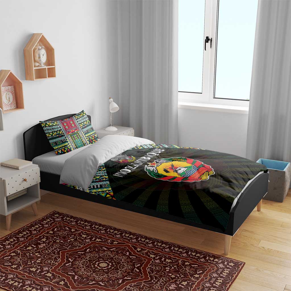 Mozambique Roots Bedding Set African Pride in Fingerprint and Tribal Colors DT02
