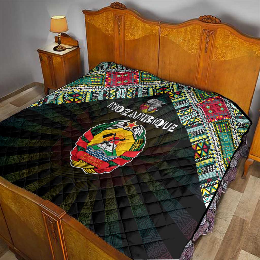 Mozambique Roots Quilt African Pride in Fingerprint and Tribal Colors DT02