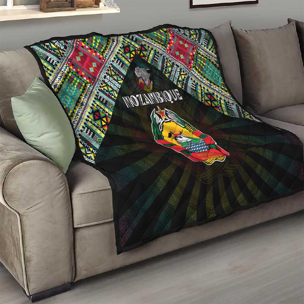 Mozambique Roots Quilt African Pride in Fingerprint and Tribal Colors DT02