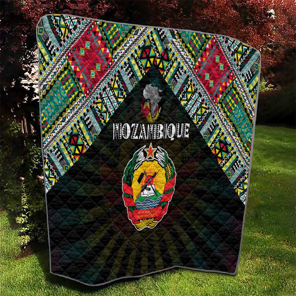 Mozambique Roots Quilt African Pride in Fingerprint and Tribal Colors DT02