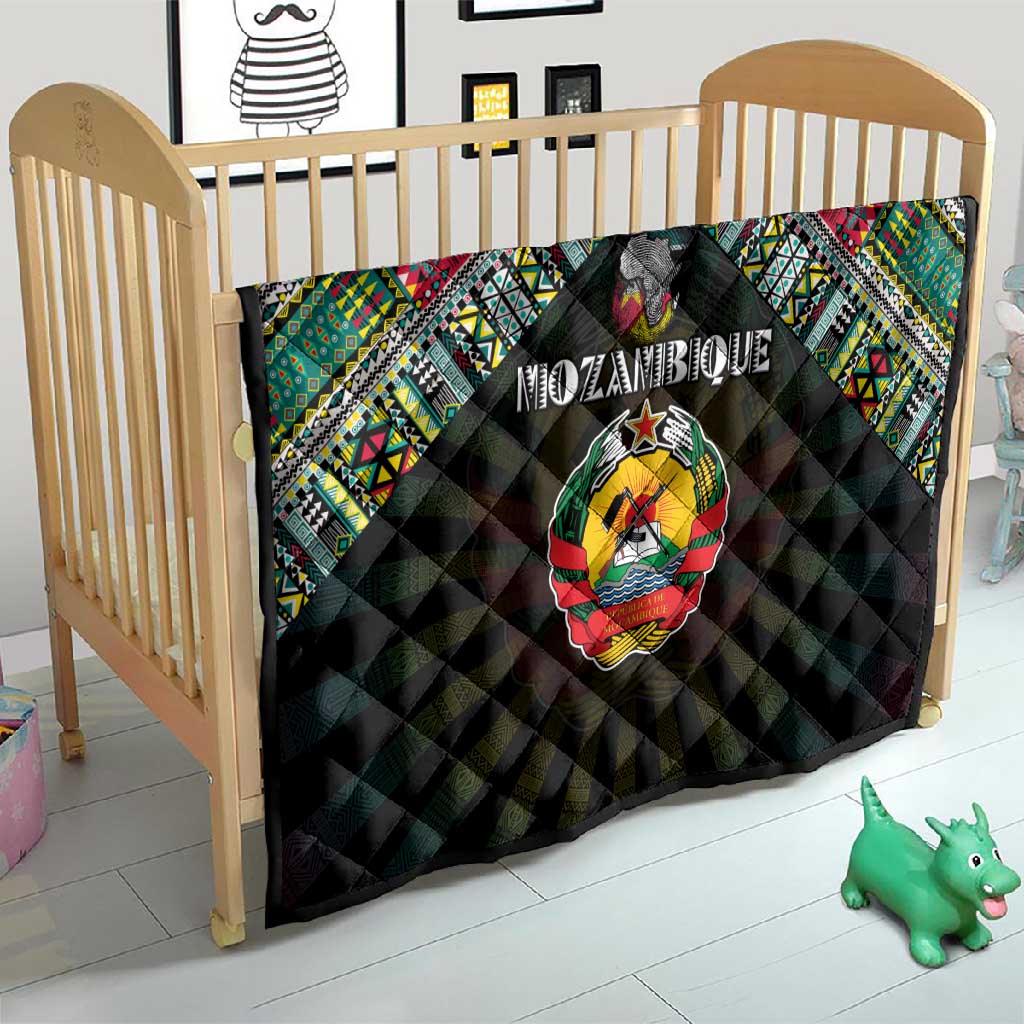 Mozambique Roots Quilt African Pride in Fingerprint and Tribal Colors DT02