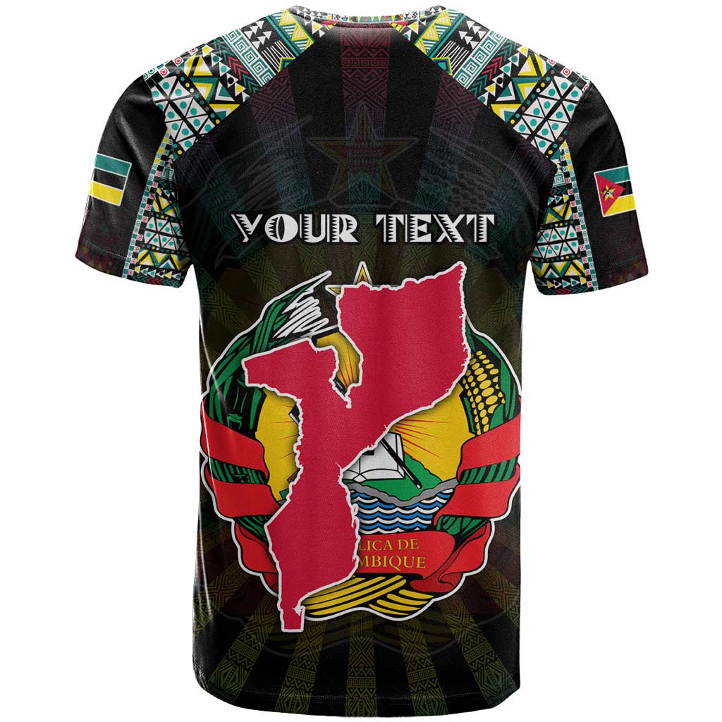 Personalized Mozambique Roots T shirt African Pride in Fingerprint and Tribal Colors DT02