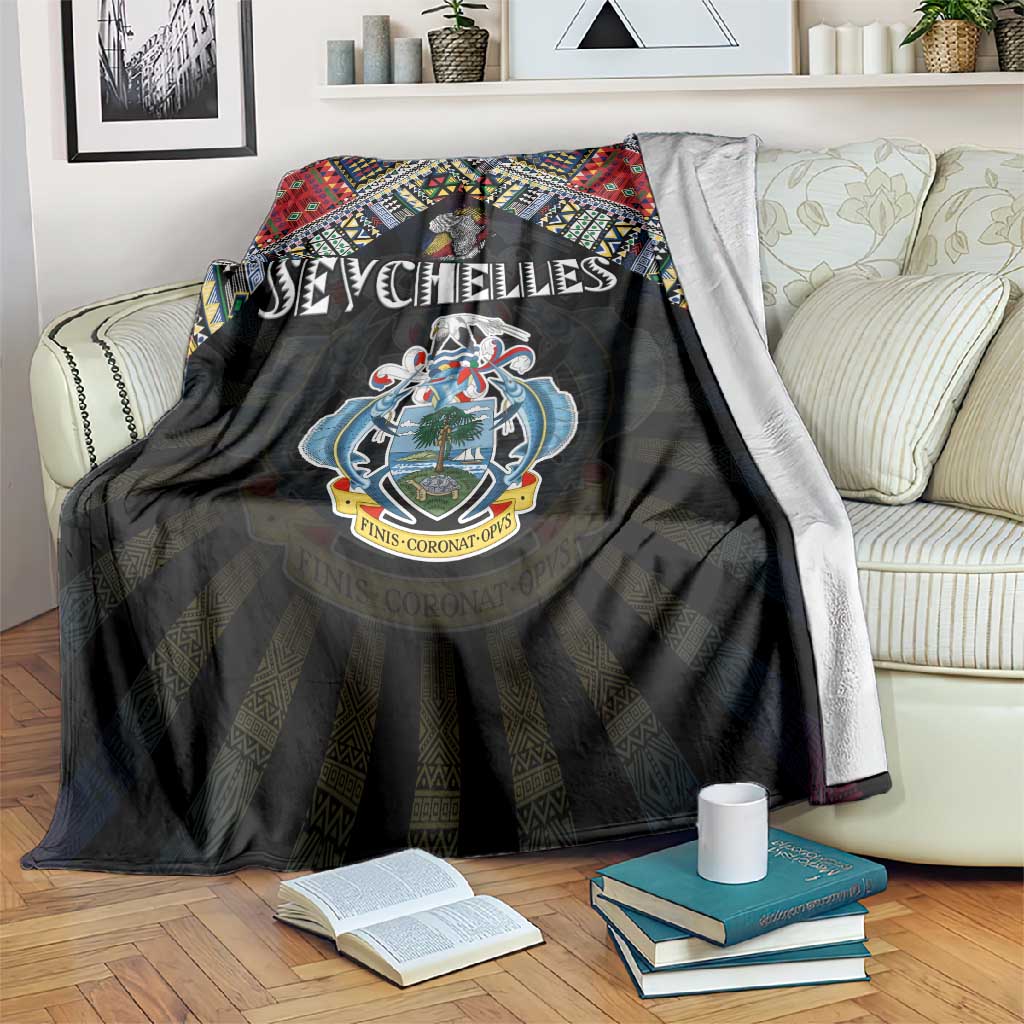 Seychelles Roots Blanket African Pride in Fingerprint and Tribal Colors DT02