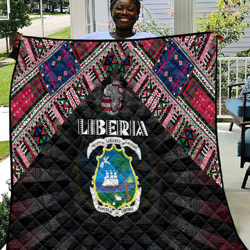 Liberia Roots Quilt African Pride in Fingerprint and Tribal Colors DT02