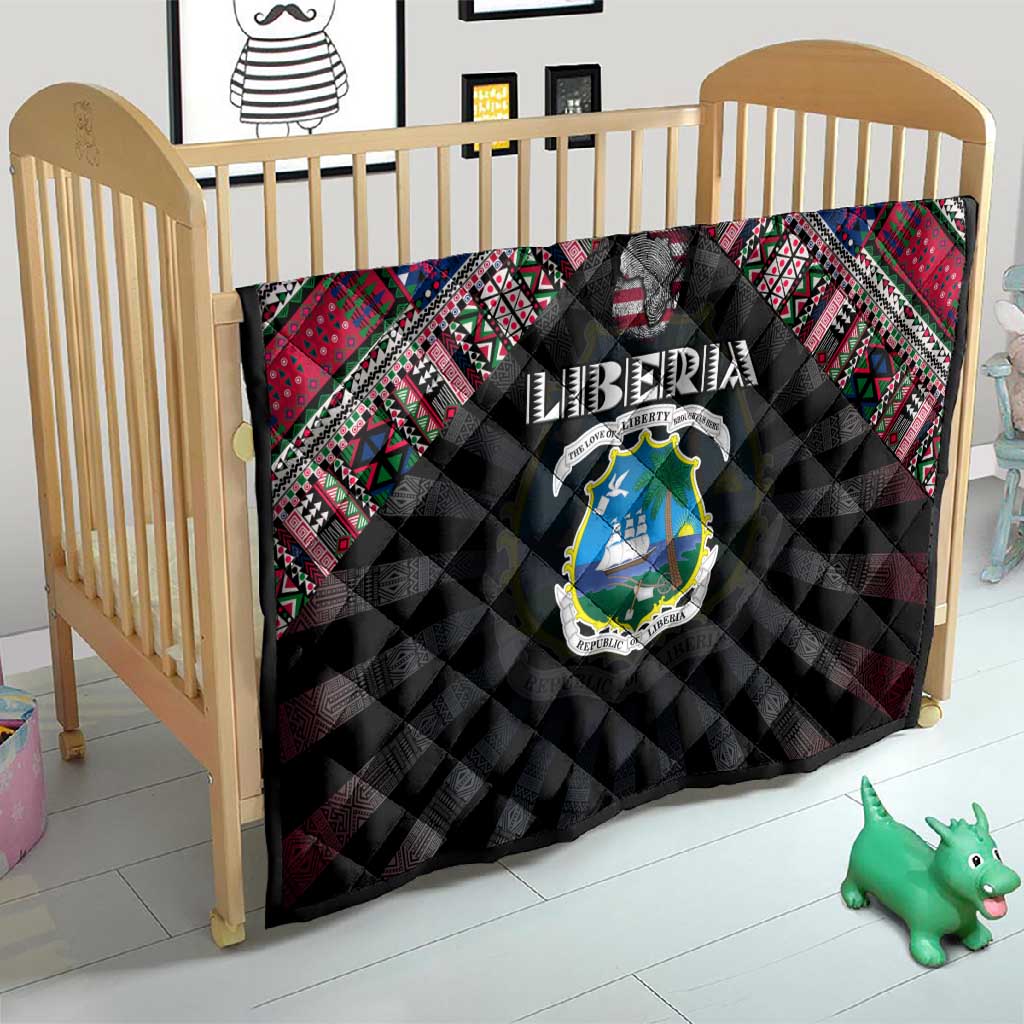 Liberia Roots Quilt African Pride in Fingerprint and Tribal Colors DT02