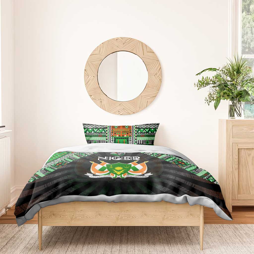 Niger Roots Bedding Set African Pride in Fingerprint and Tribal Colors DT02
