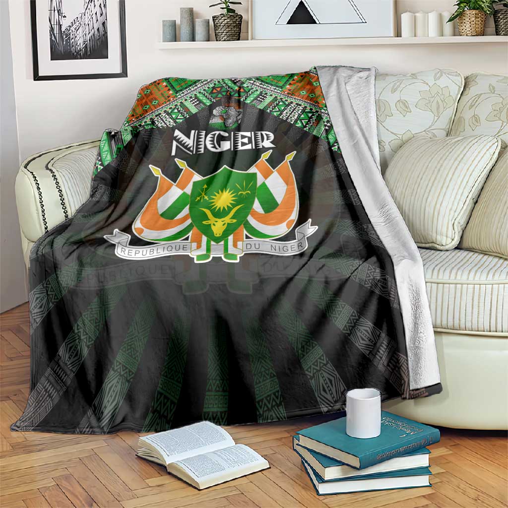 Niger Roots Blanket African Pride in Fingerprint and Tribal Colors DT02