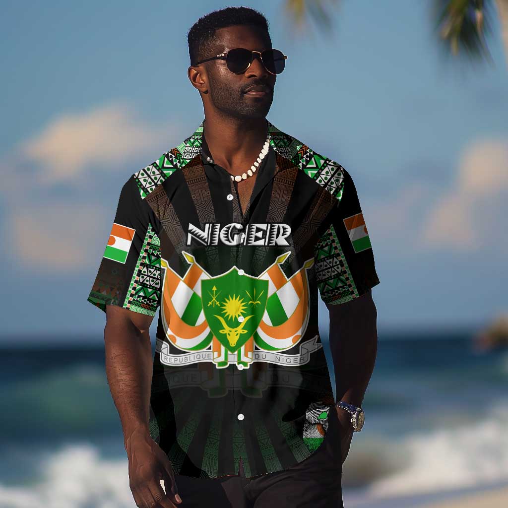Personalized Niger Roots Hawaiian Shirt African Pride in Fingerprint and Tribal Colors DT02