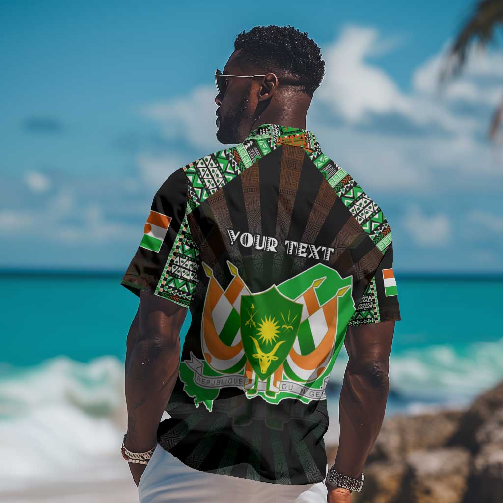 Personalized Niger Roots Hawaiian Shirt African Pride in Fingerprint and Tribal Colors DT02