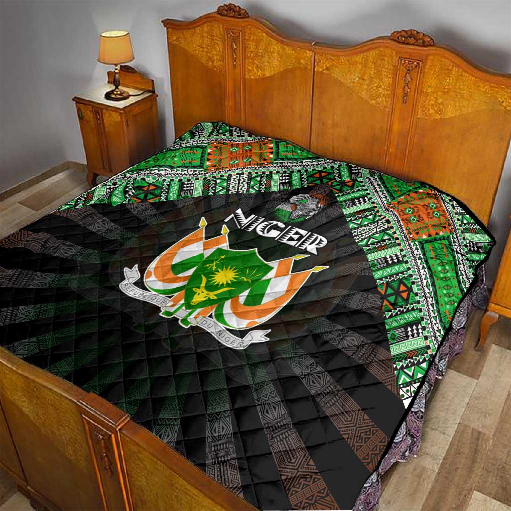Niger Roots Quilt African Pride in Fingerprint and Tribal Colors DT02