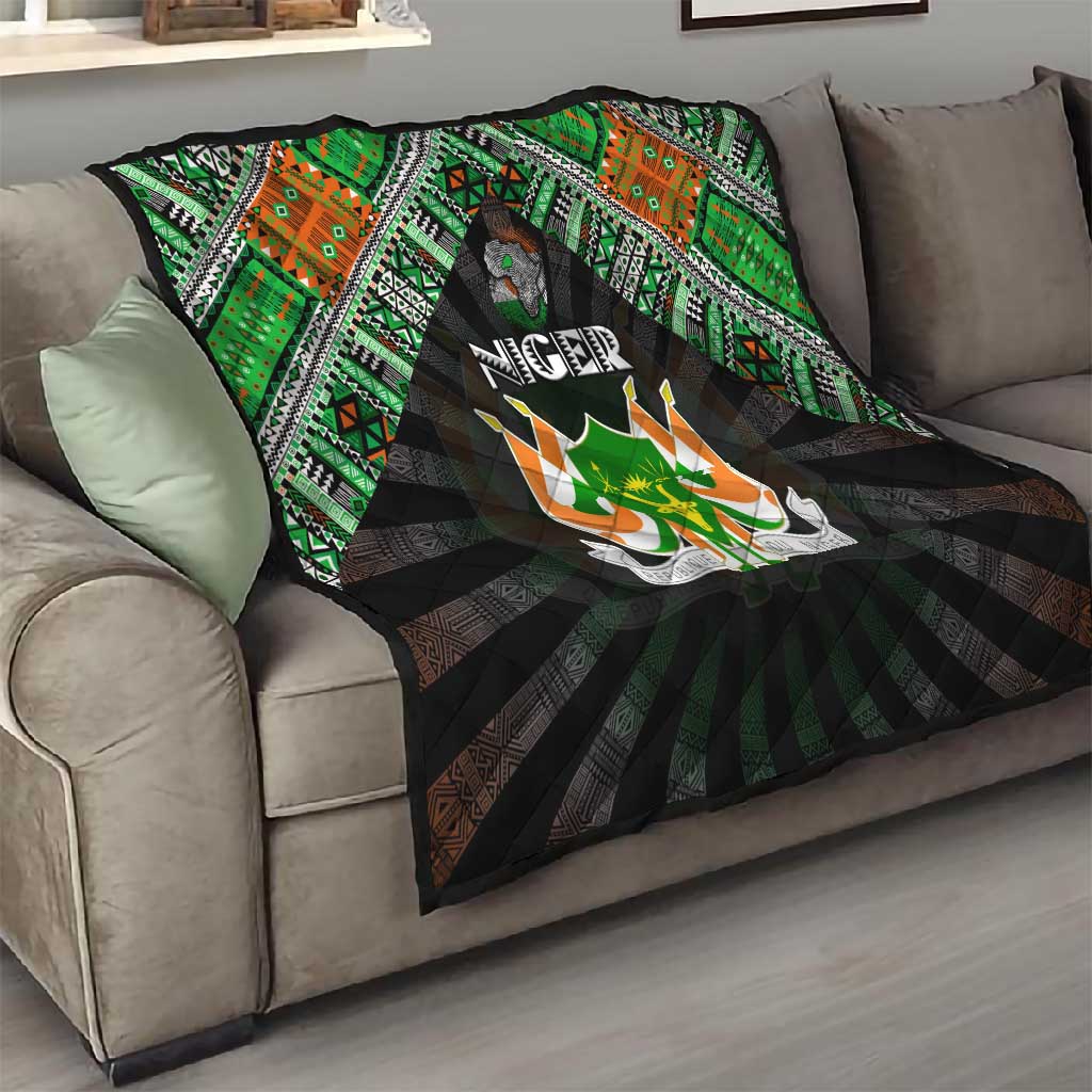 Niger Roots Quilt African Pride in Fingerprint and Tribal Colors DT02
