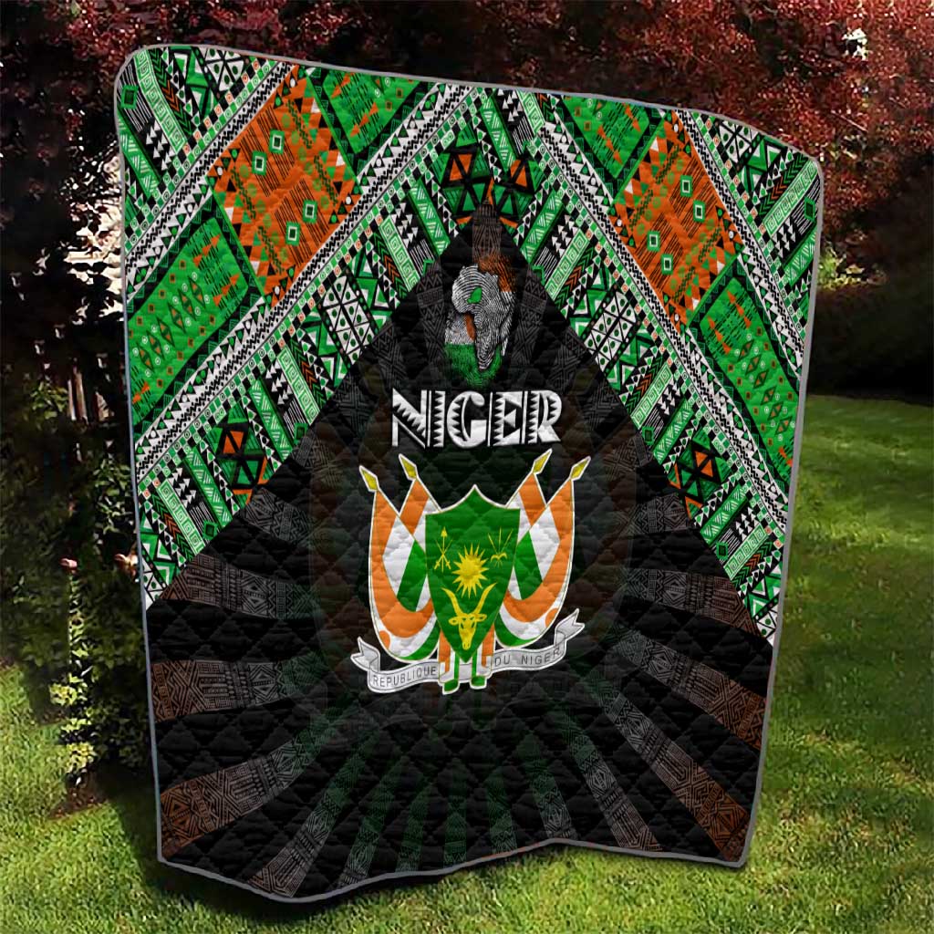 Niger Roots Quilt African Pride in Fingerprint and Tribal Colors DT02