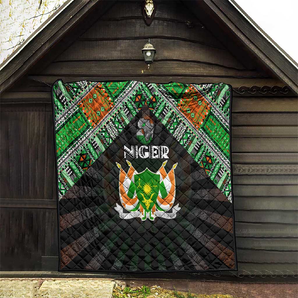 Niger Roots Quilt African Pride in Fingerprint and Tribal Colors DT02