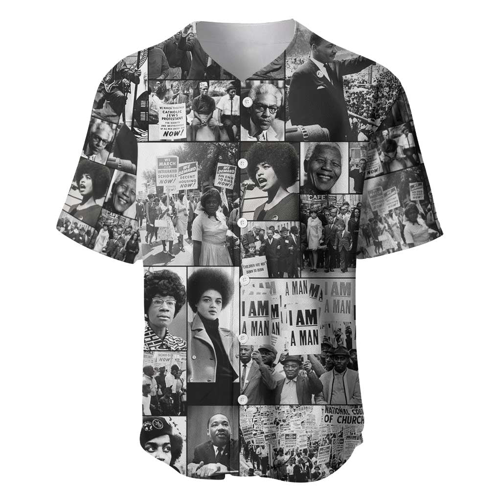 African Baseball Jersey Black Power Images DT02