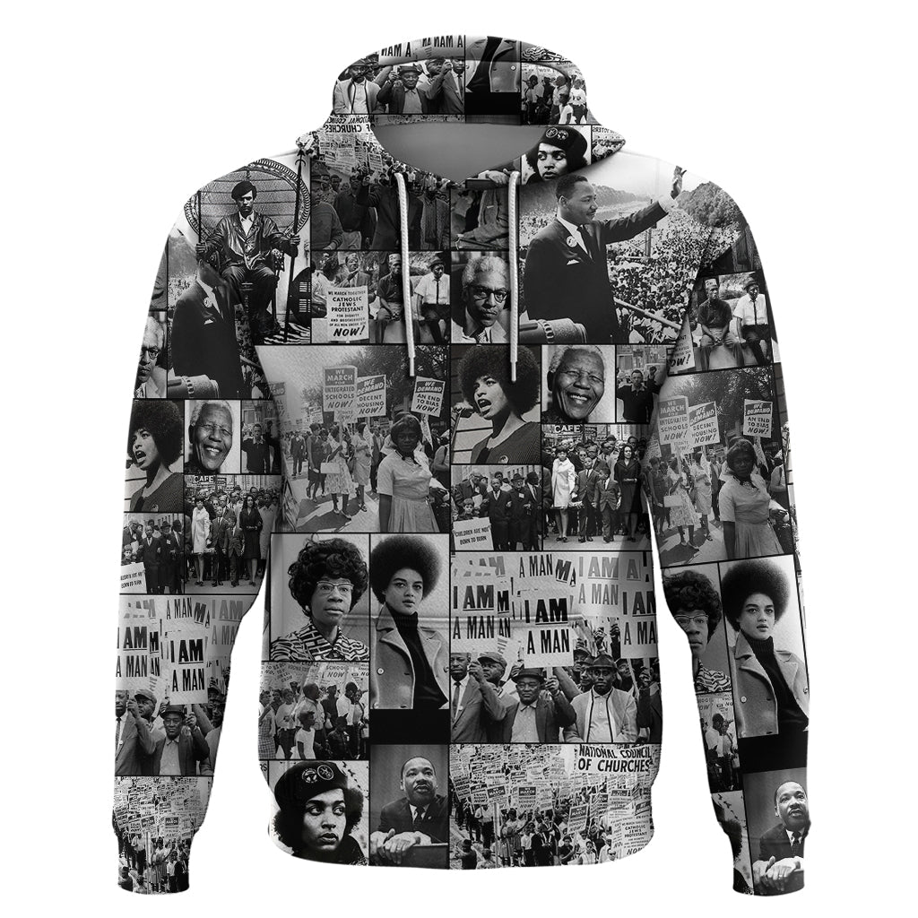 African Hoodie Black Power Images DT02