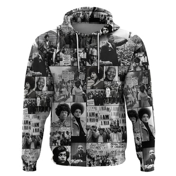 African Hoodie Black Power Images DT02