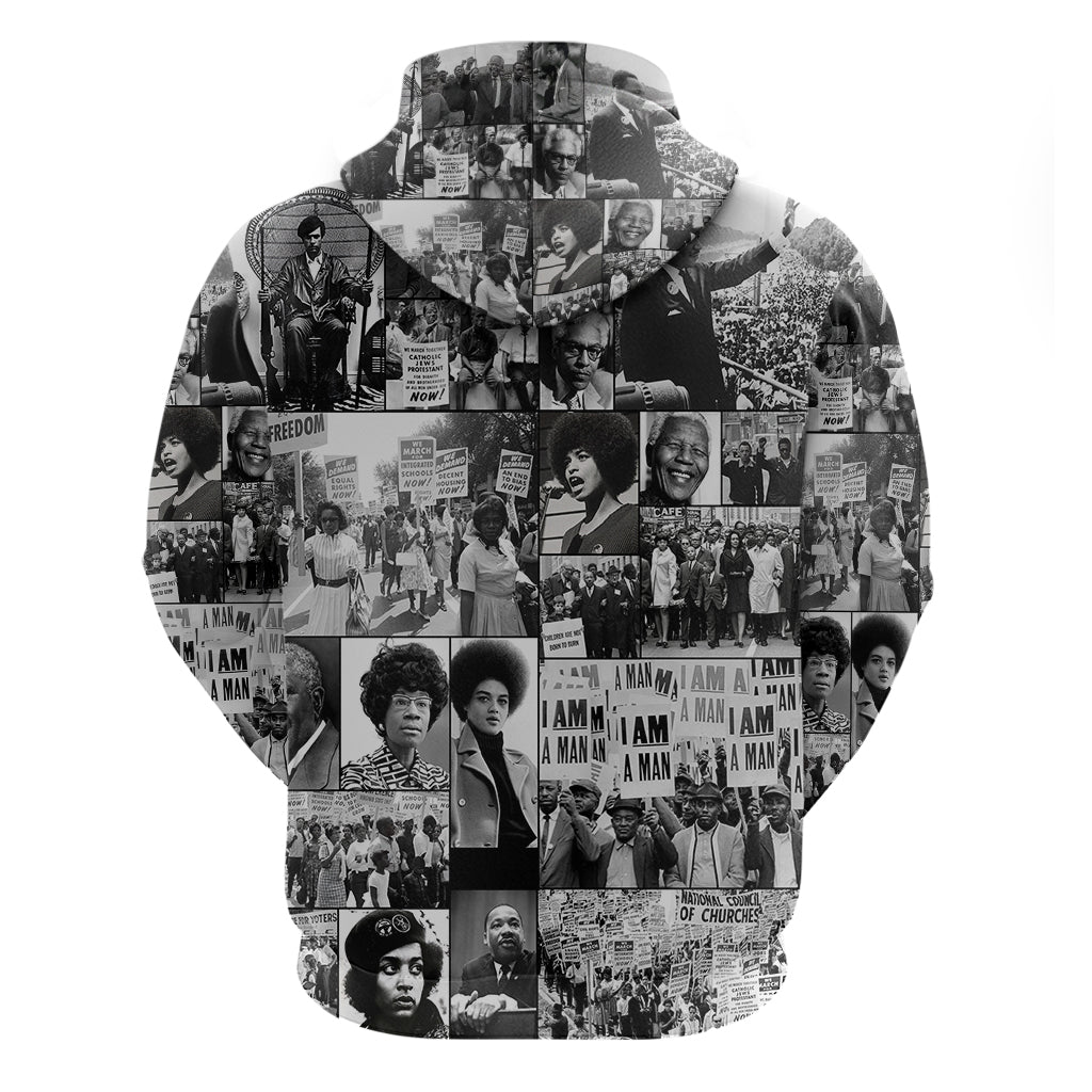 African Hoodie Black Power Images DT02