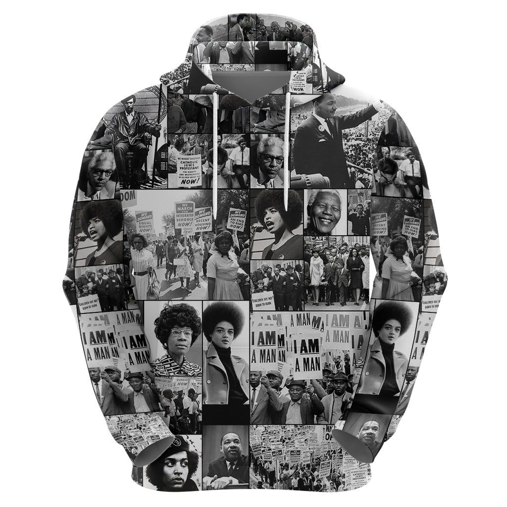 African Hoodie Black Power Images DT02