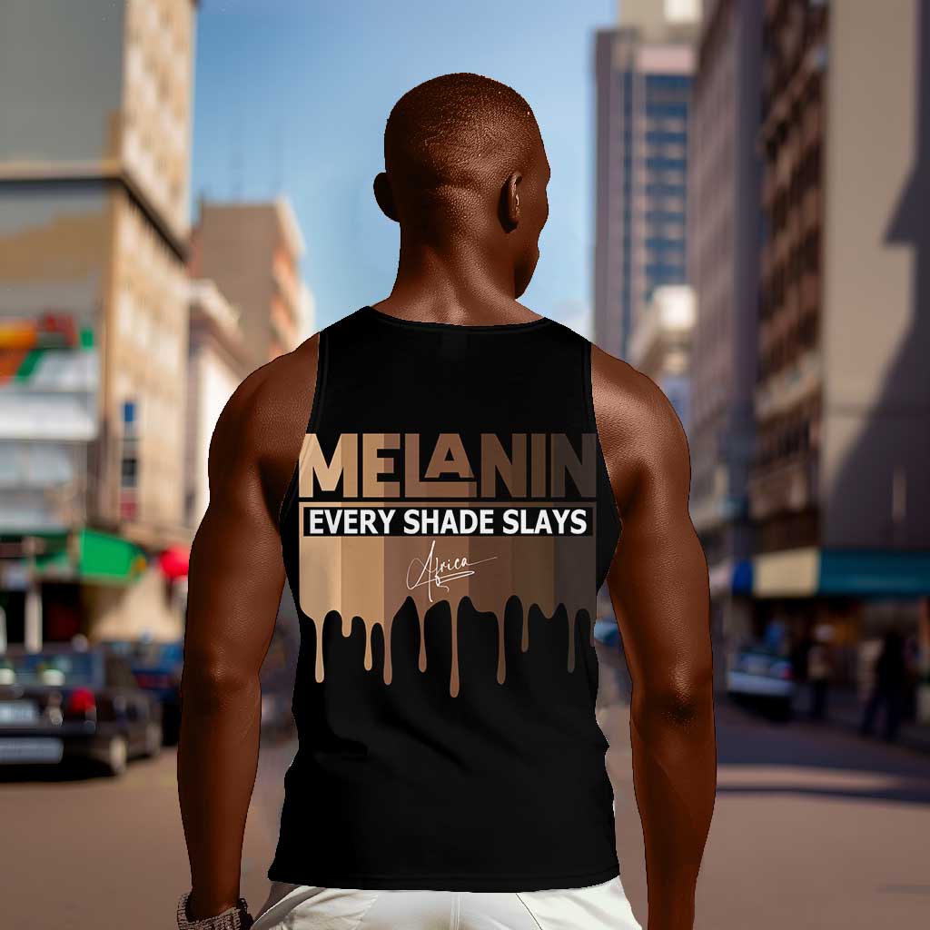 Every Shade Slays Melanin Men Tank Top African Signature DT02
