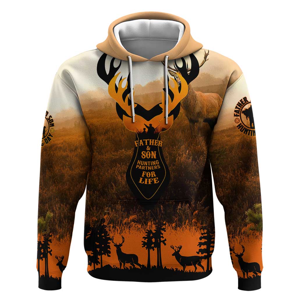 Father And Son Deer Hunting Hoodie Best Buckin Daddy Ever DT02