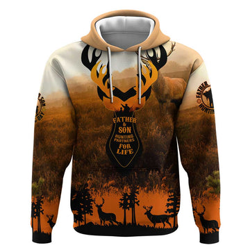 Father And Son Deer Hunting Hoodie Best Buckin Daddy Ever DT02