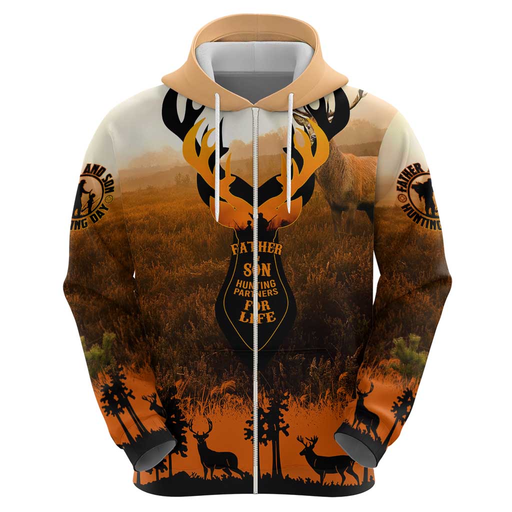 Father And Son Deer Hunting Hoodie Best Buckin Daddy Ever DT02