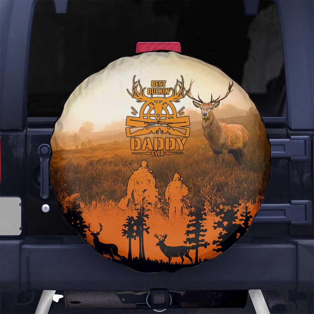 Father And Son Deer Hunting Spare Tire Cover Best Buckin Daddy Ever DT02