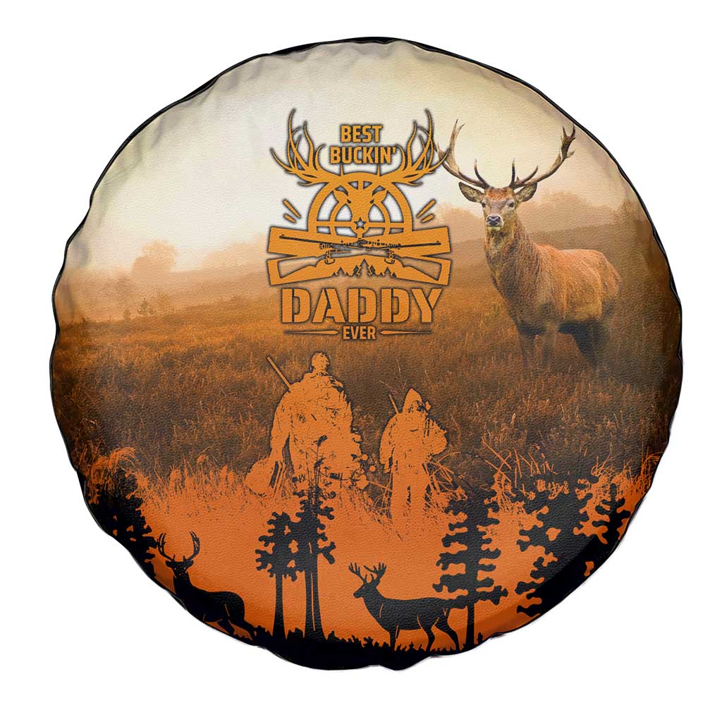 Father And Son Deer Hunting Spare Tire Cover Best Buckin Daddy Ever DT02