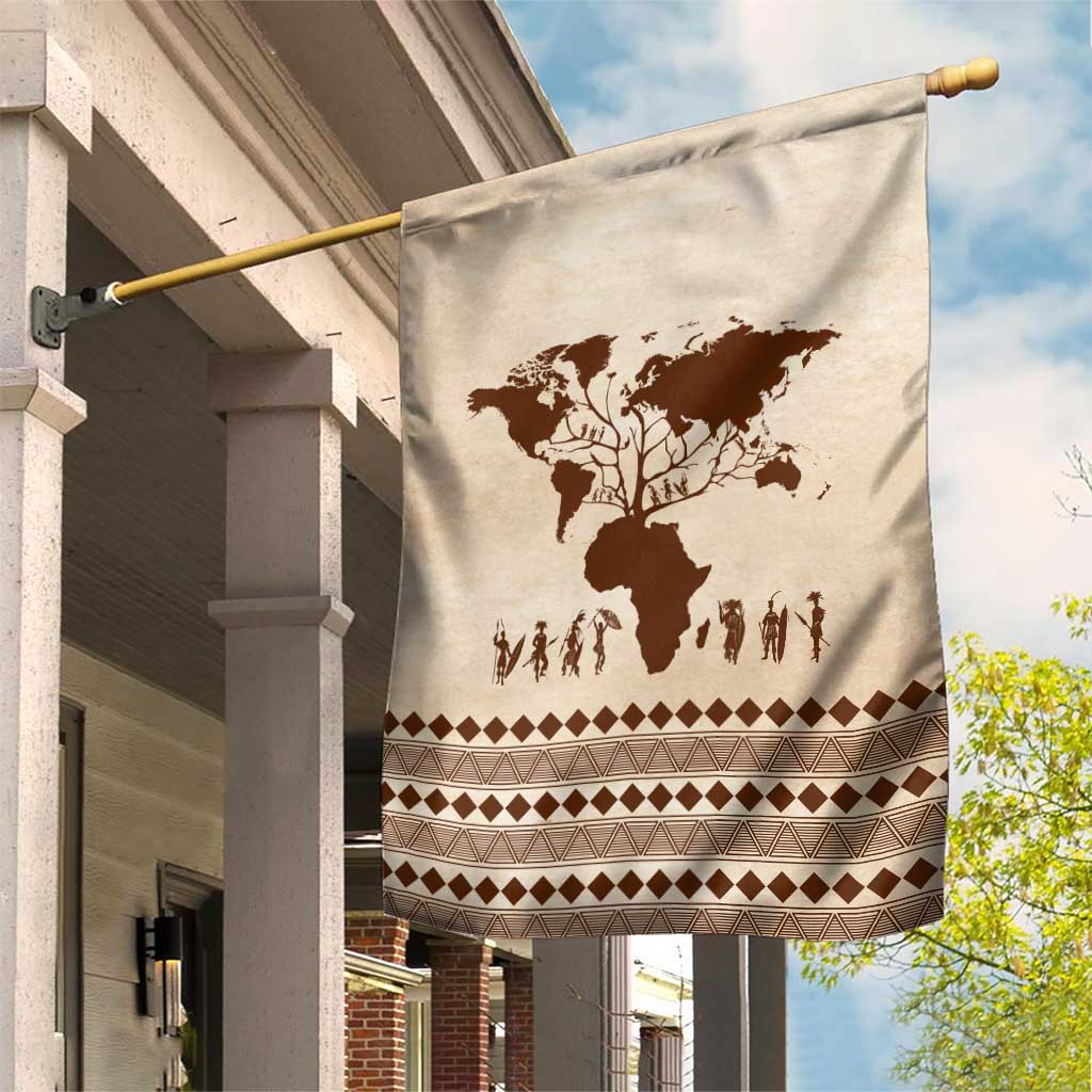 Root Africa Garden Flag African Map DT02