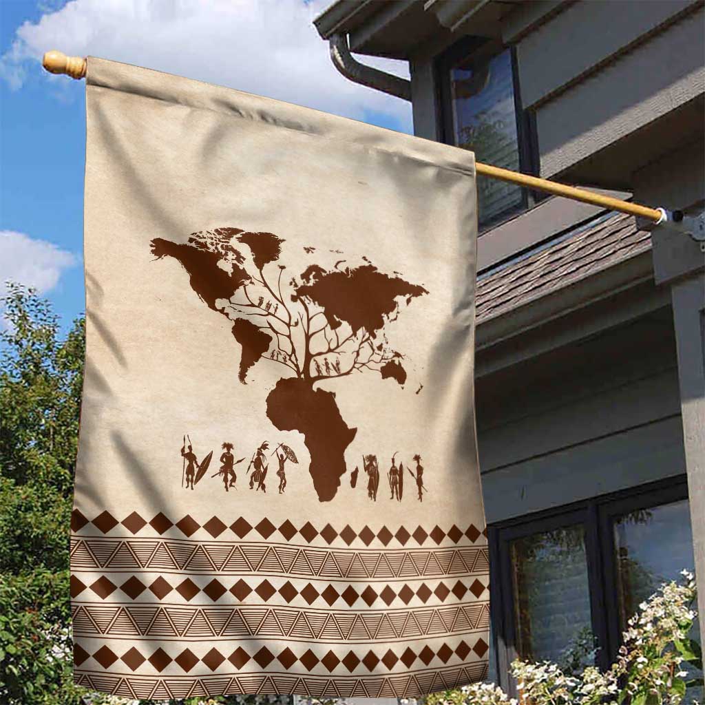 Root Africa Garden Flag African Map DT02