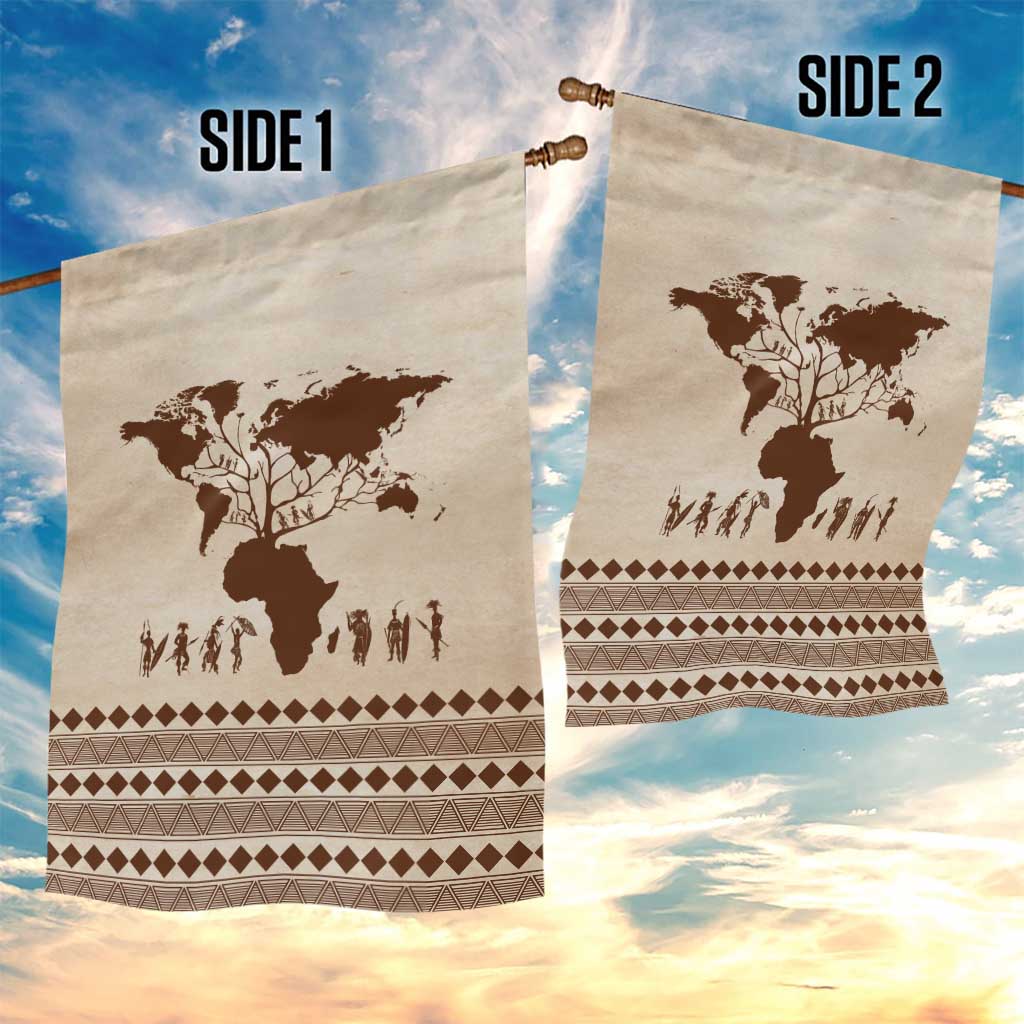Root Africa Garden Flag African Map DT02