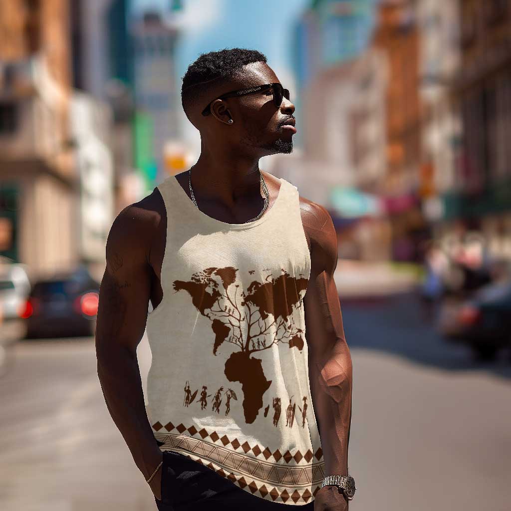 Root Africa Men Tank Top African Map DT02