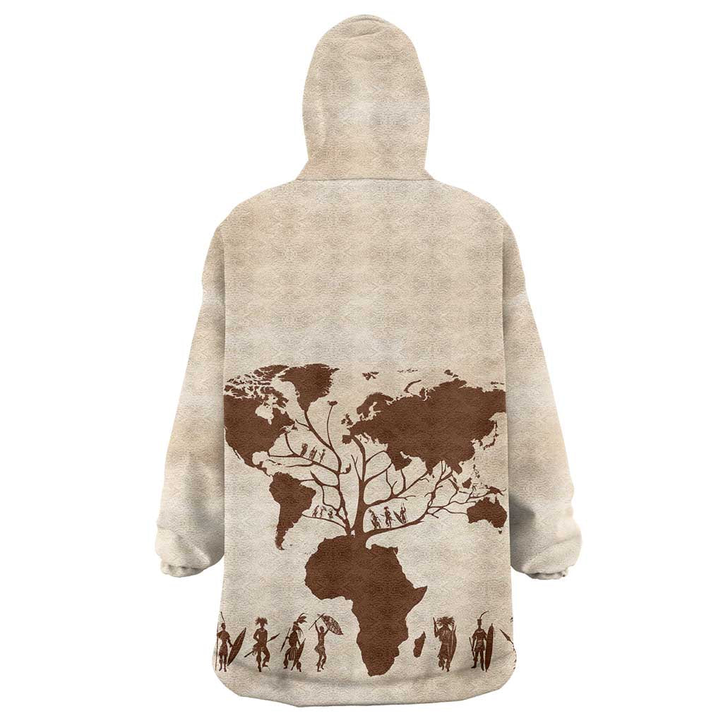 Root Africa Wearable Blanket Hoodie African Map DT02