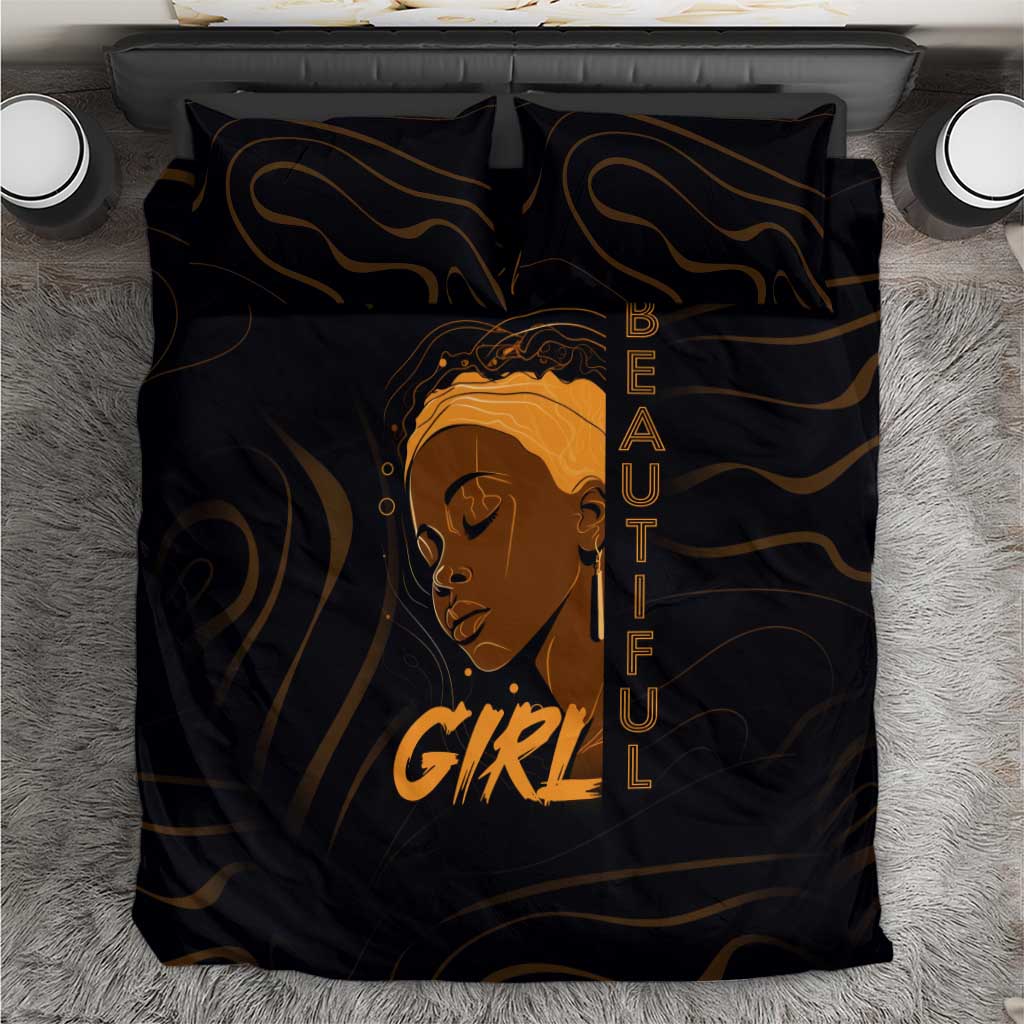 Personalized Beautiful Black Girl Bedding Set - Women of Africa Design DT02