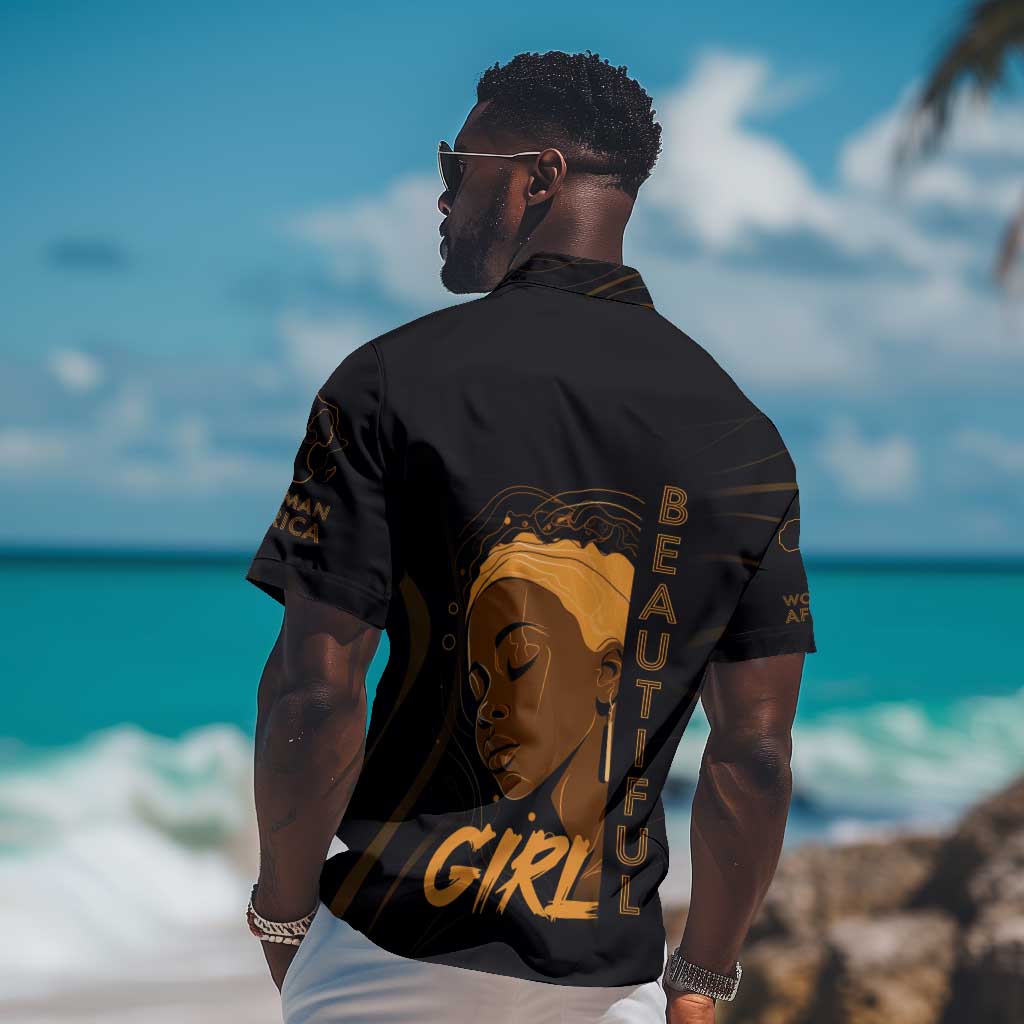 Personalized Beautiful Black Girl Hawaiian Shirt - Women of Africa Design DT02
