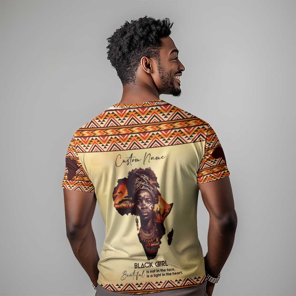 Love Africa T shirt - Personalized Beautiful Black Girl DT02