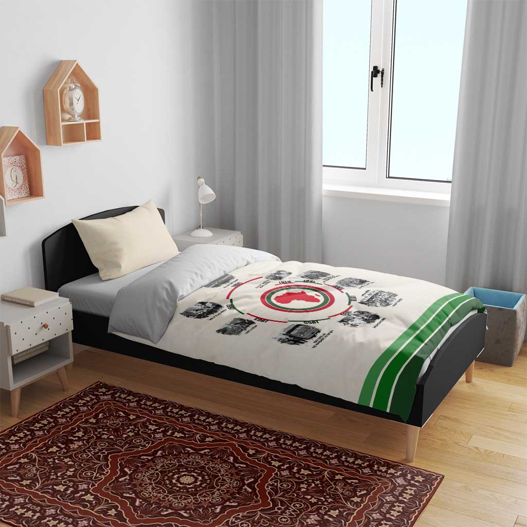 Black History Milestones - African Timeline Bedding Set DT02