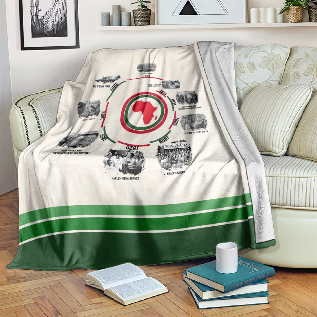 Black History Milestones - African Timeline Blanket DT02