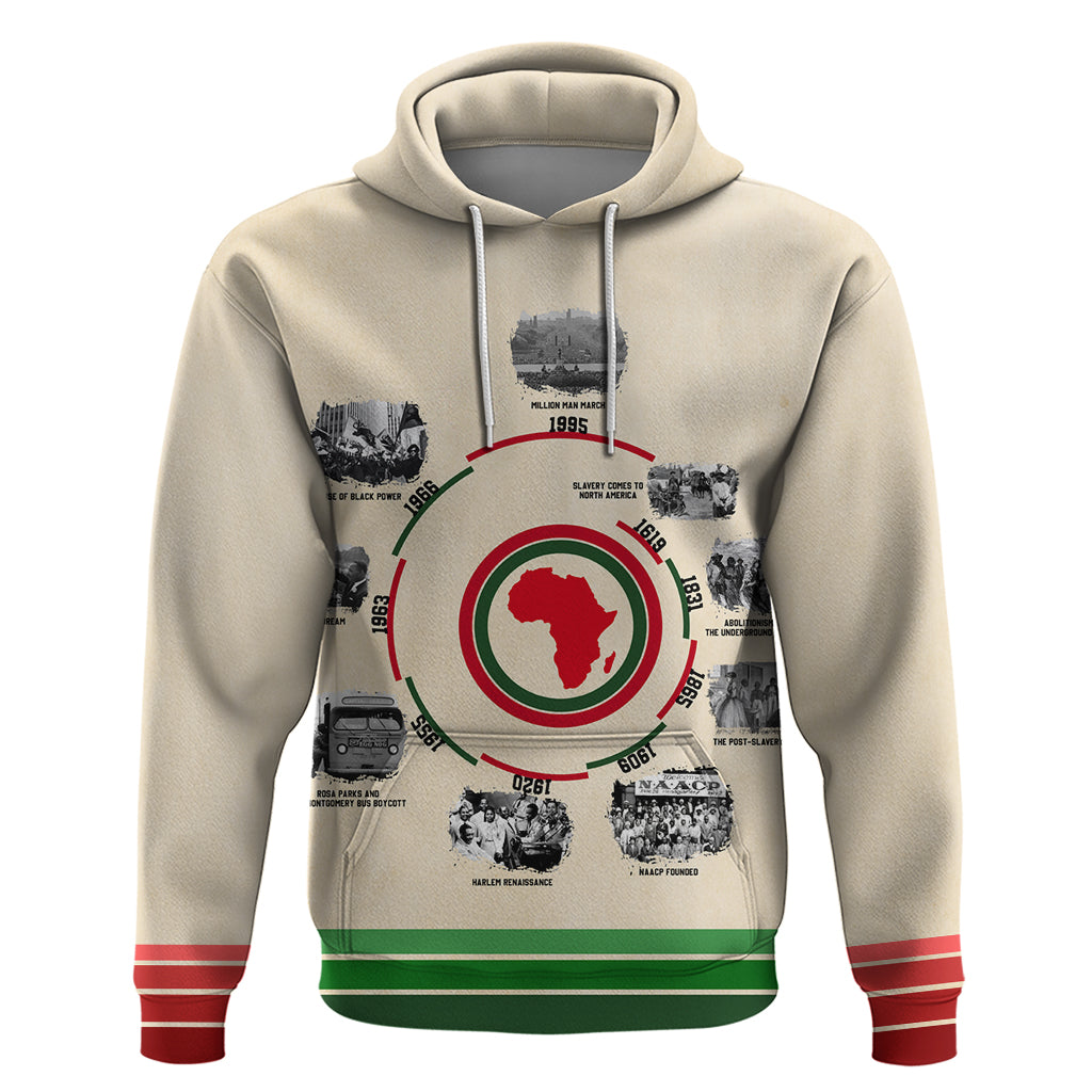 Black History Milestones Hoodie African Timeline DT02