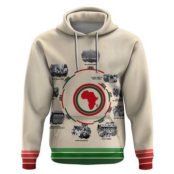 Black History Milestones Hoodie African Timeline DT02