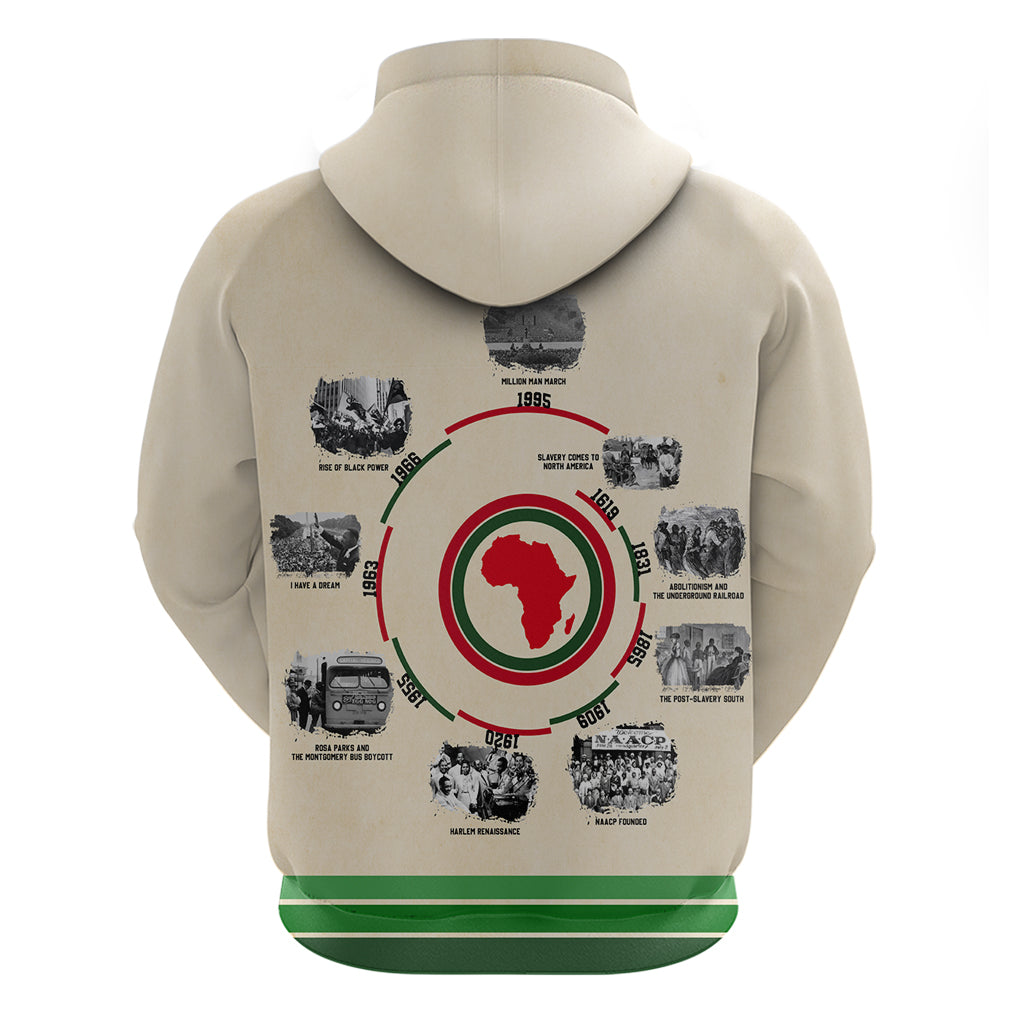 Black History Milestones Hoodie African Timeline DT02