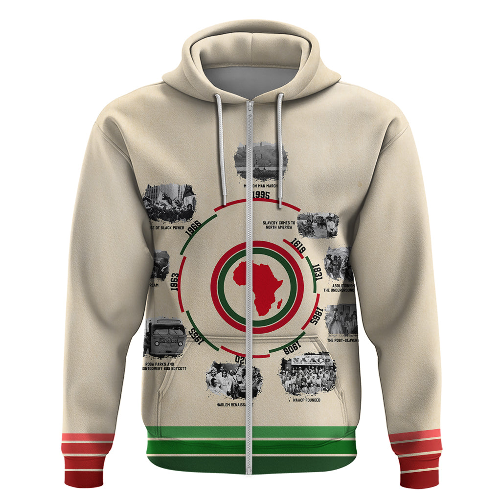 Black History Milestones Hoodie African Timeline DT02
