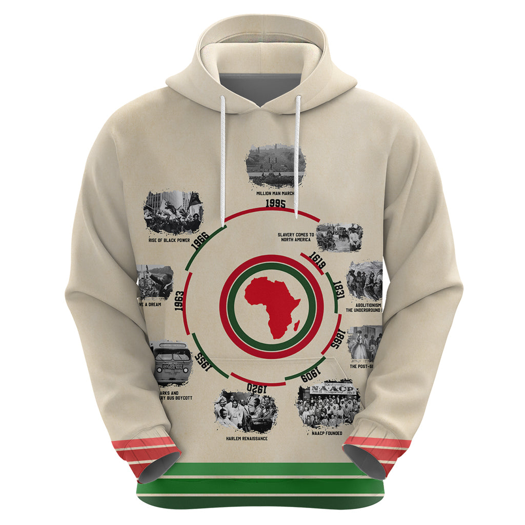 Black History Milestones Hoodie African Timeline DT02
