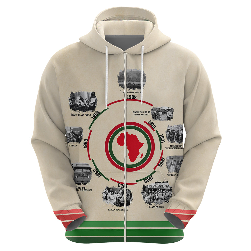 Black History Milestones Hoodie African Timeline DT02