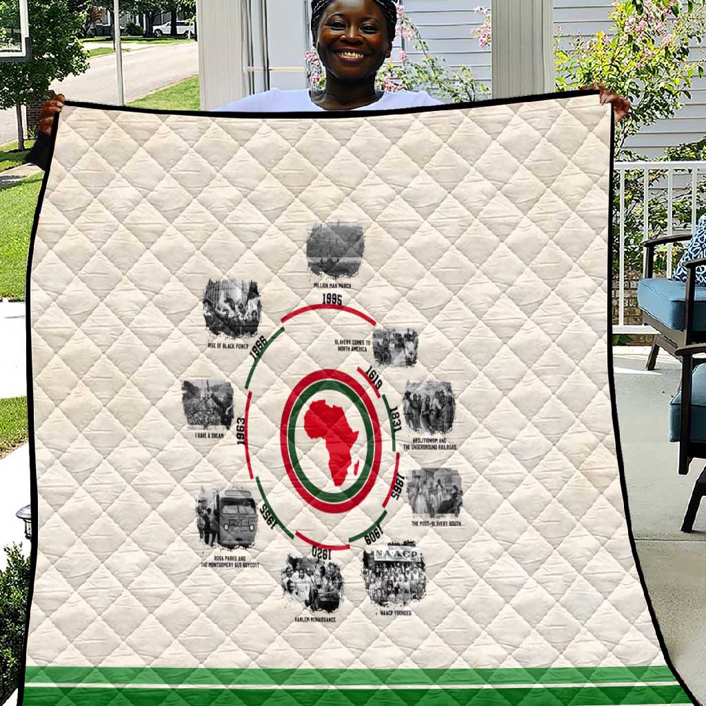 Black History Milestones - African Timeline Quilt DT02