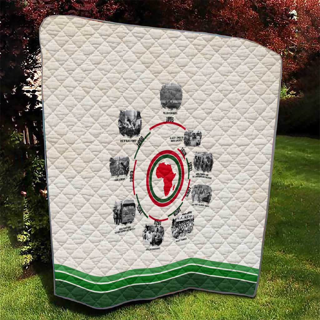 Black History Milestones - African Timeline Quilt DT02