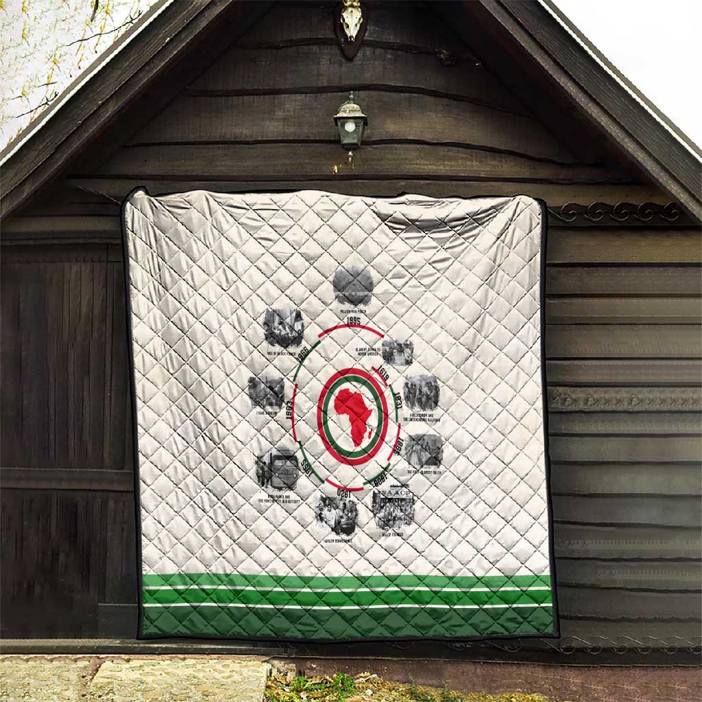 Black History Milestones - African Timeline Quilt DT02