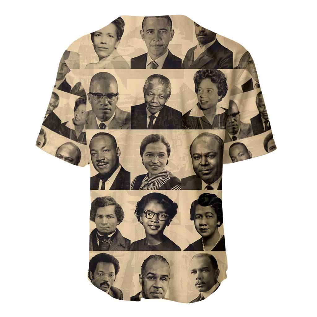 Civil Rights Leaders Baseball Jersey African-American DT02