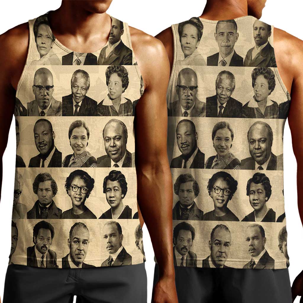 Civil Rights Leaders Men Tank Top African-American DT02
